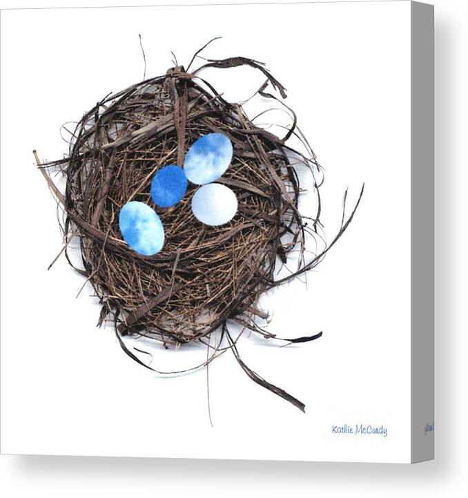 Nest Canvas Print featuring the digital art Best Nest by Kathie McCurdy