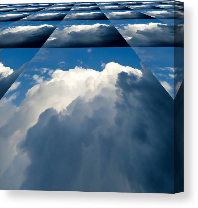 Cloud Canvas Print featuring the photograph Clouds Ascending by Pete Trenholm
