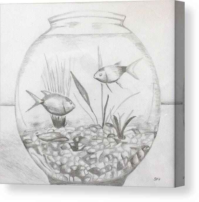 Artistic drawing of a cat in a fish tank on Craiyon-saigonsouth.com.vn