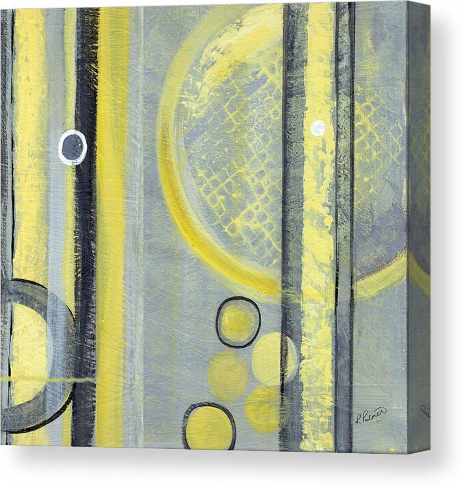 Abstract Canvas Print featuring the painting Inside Scoop II by Ruth Palmer