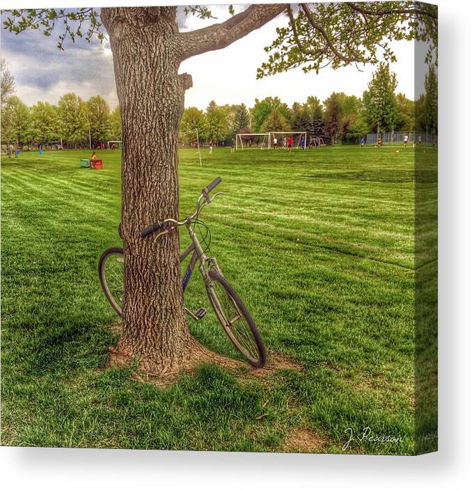 Tree Canvas Print featuring the photograph Lean On Me by Jackson Pearson