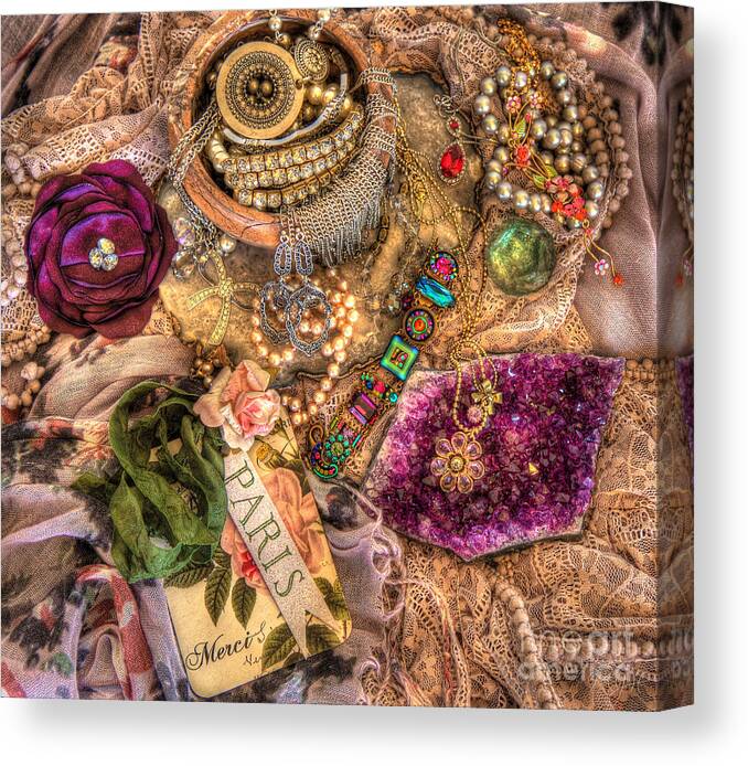 Hdr Process Canvas Print featuring the photograph Little Treasures by Mathias 