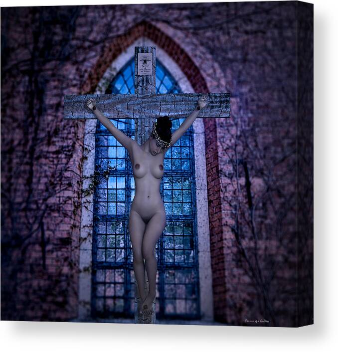 Martyr Canvas Print featuring the digital art Martyr of the Church V by Ramon Martinez