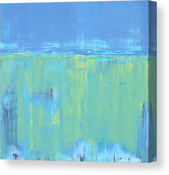 Ocean Canvas Print featuring the painting No. 90 by Diana Ludet