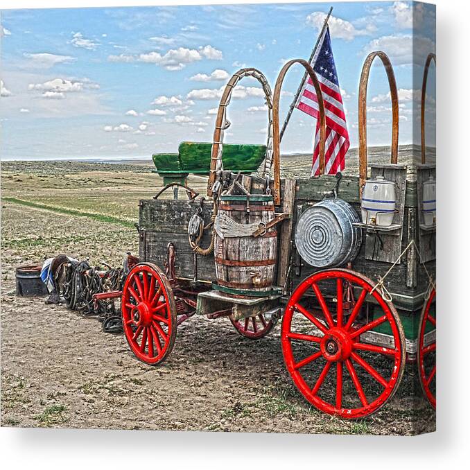 Chuck Wagon Canvas Print featuring the photograph Old Chuck's Wagon by Amanda Smith
