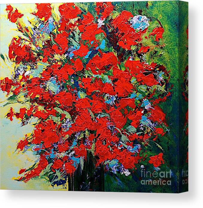 Landscape Canvas Print featuring the painting One of a Kind by Allan P Friedlander