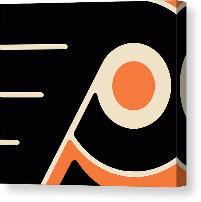 Philadelphia Canvas Print featuring the painting Philadelphia Flyers by Tony Rubino