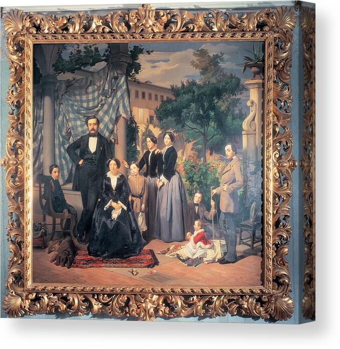 19th Century Canvas Print featuring the photograph Private Collection. All. Frame Portrait by Everett