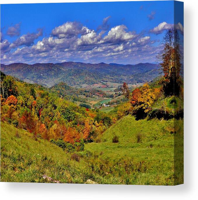  Canvas Print featuring the photograph Sandymush Valley by Hominy Valley Photography