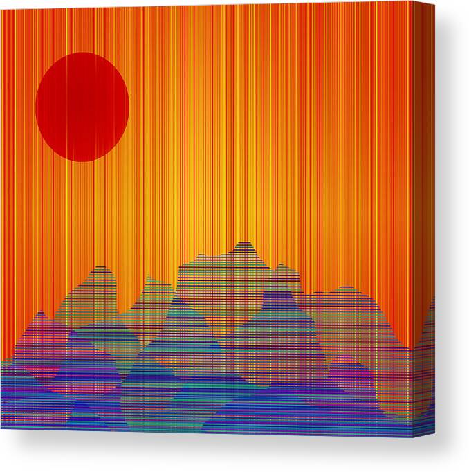 Desert Canvas Print featuring the digital art South West III by Bruce Rolff