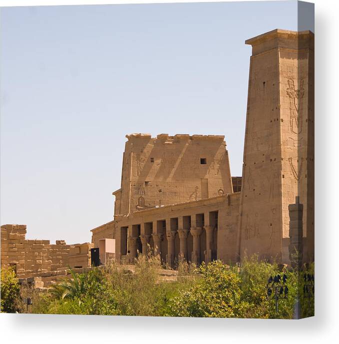  Canvas Print featuring the photograph Temple View by James Gay