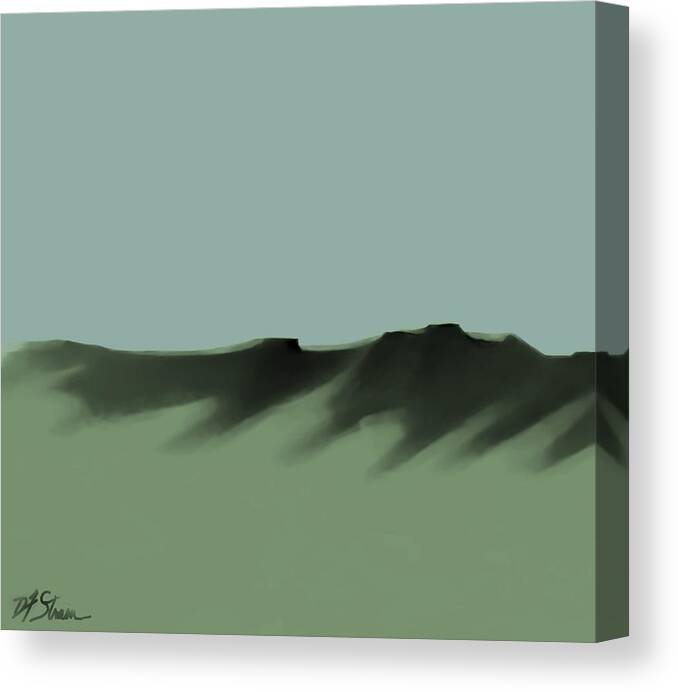 Fineartamerica.com Canvas Print featuring the painting The Cliffs  Number 10 by Diane Strain
