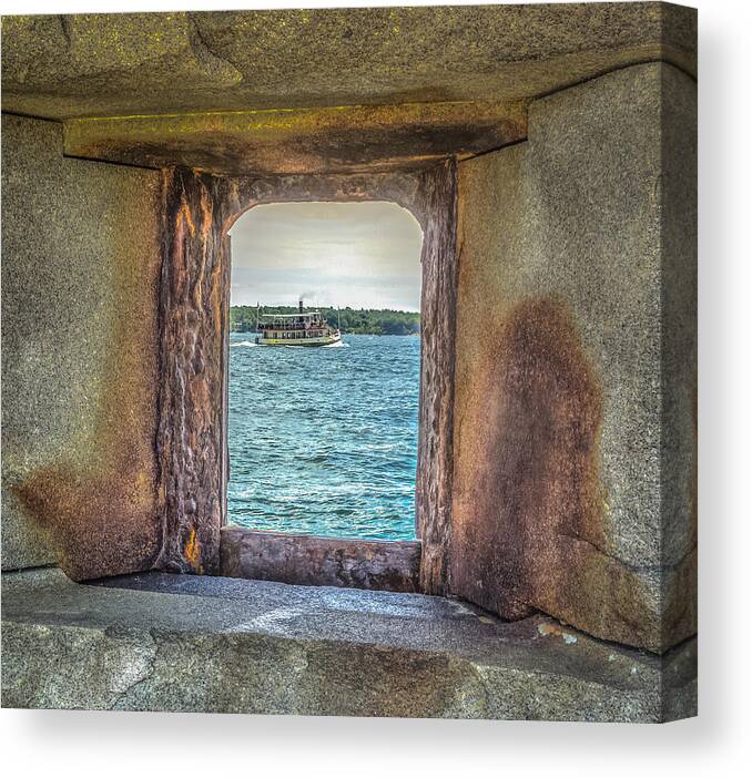 Maine Canvas Print featuring the photograph View from the fort by Jane Luxton