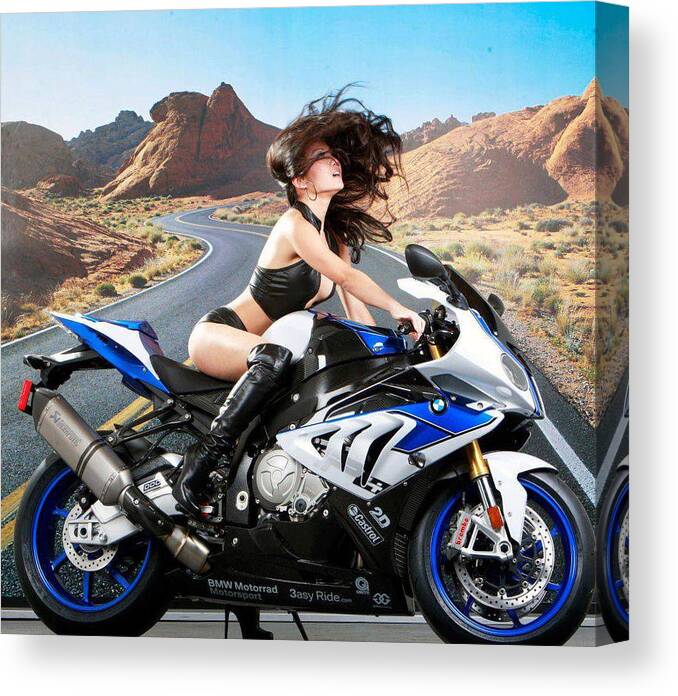 Motorcycle Canvas Print featuring the photograph Whip it by Lawrence Christopher