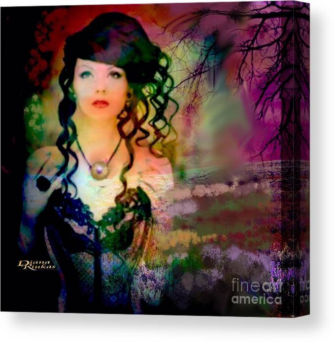 Woods Canvas Print featuring the digital art Woodland Beauty by Serenity Studio Art