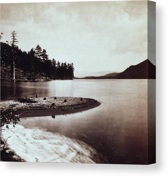 donner Lake Canvas Print featuring the photograph Donner Lake - California - c 1865 #1 by International Images