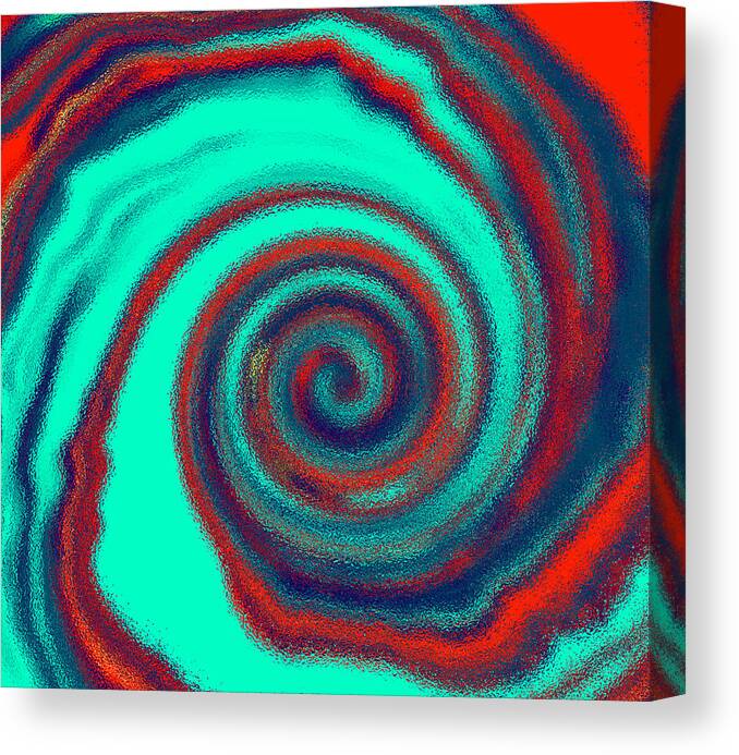 Abstract Canvas Print featuring the photograph Tumult by Linnea Tober