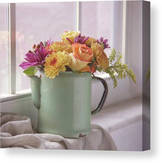 Flowers Canvas Print featuring the photograph Autumn Bouquet -2 by Kim Hojnacki