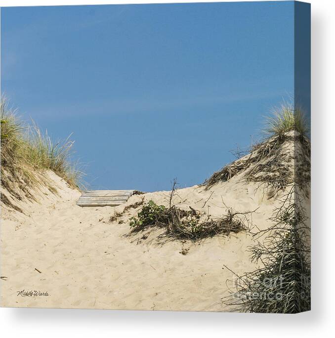 This Way To The Beach Canvas Print featuring the photograph This Way to the Beach #1 by Michelle Constantine