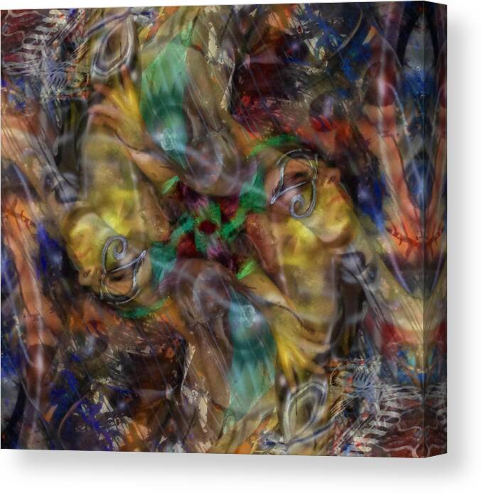 Living Artwork Canvas Print featuring the painting Water #1 by Leigh Odom