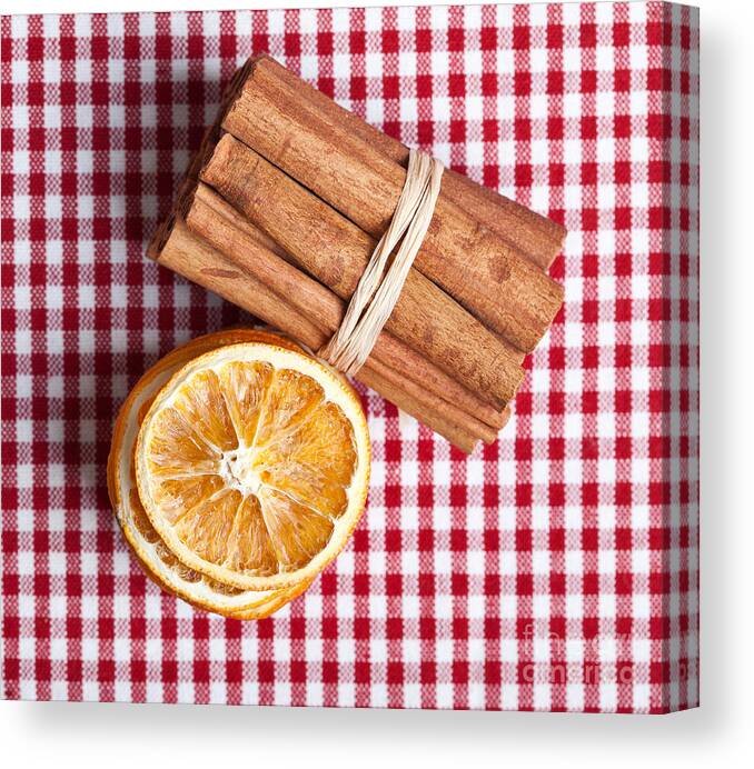 Orange Canvas Print featuring the photograph Orange and Cinnamon #2 by Nailia Schwarz