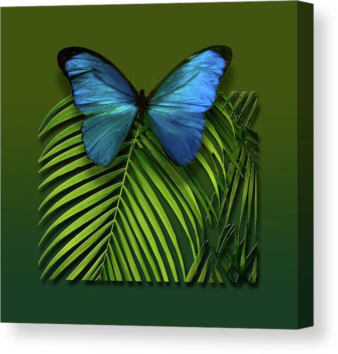 Green Canvas Print featuring the photograph 4426 by Peter Holme III