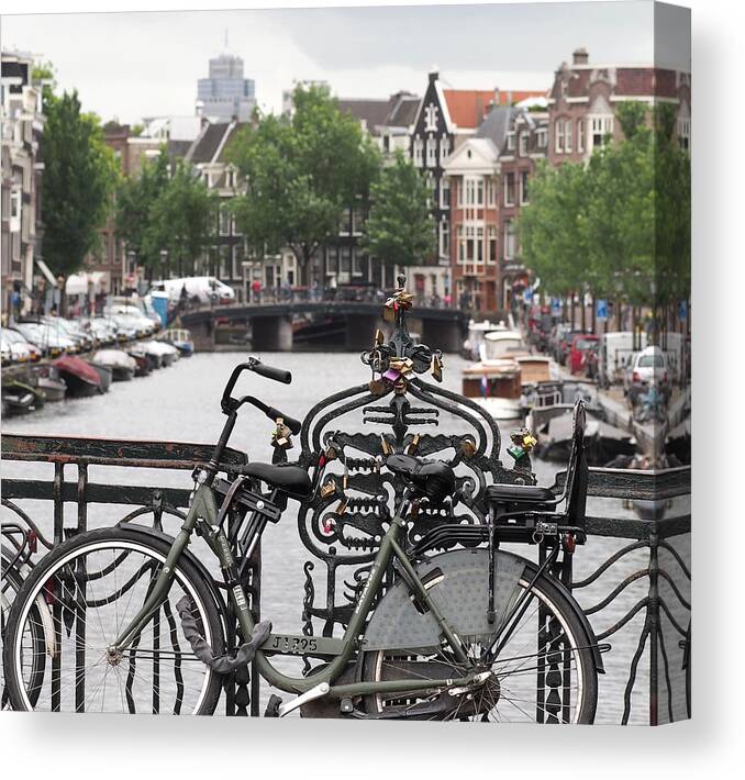 Amsterdam Canvas Print featuring the photograph Amsterdam by Rona Black