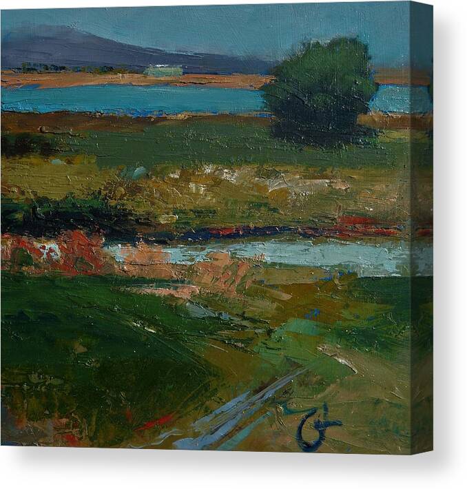 Plein Air Canvas Print featuring the painting Baylalnds by Gary Coleman