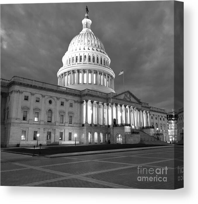 Capital Canvas Print featuring the photograph Capital by Dennis Richardson