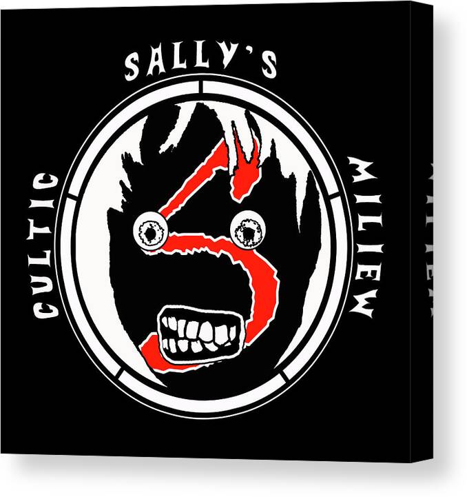 Sallys Cultic Miliew Canvas Print featuring the digital art Cultic Miliew 2 by Sally Olster