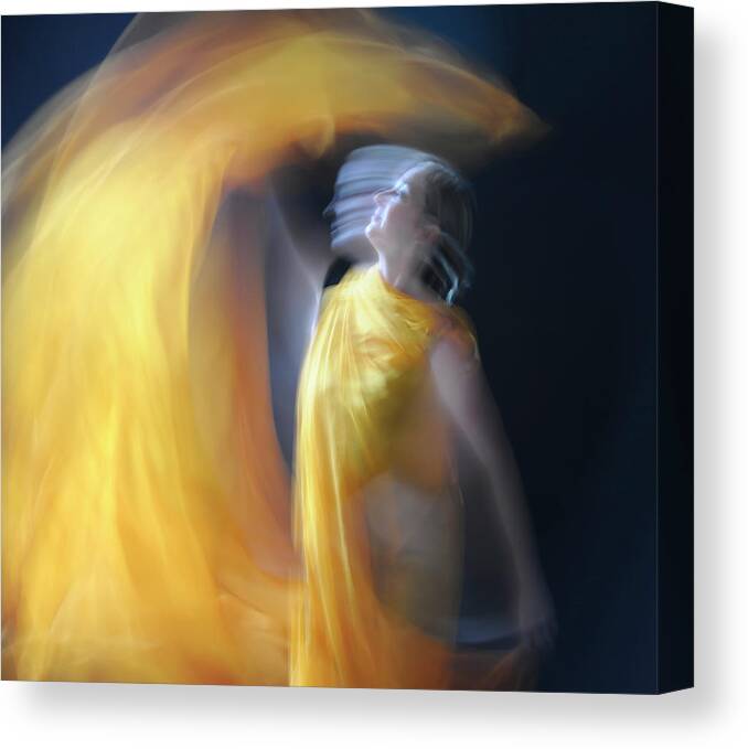 Dancer Canvas Print featuring the photograph Golden Light by Adele Aron Greenspun