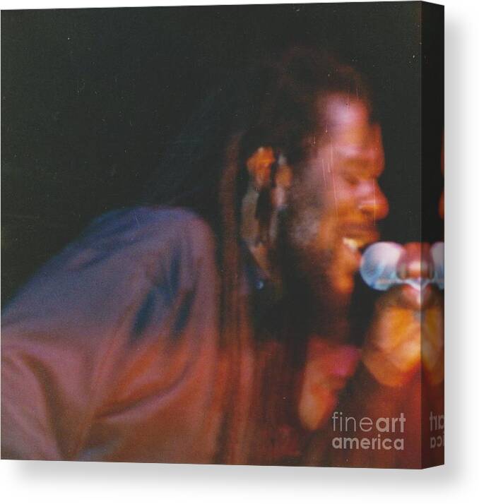 Dennis Brown Canvas Print featuring the photograph Dennis Brown by Mia Alexander