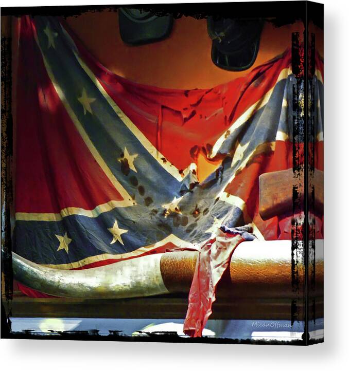 Rock And Roll Canvas Print featuring the photograph Dixie heart by Micah Offman