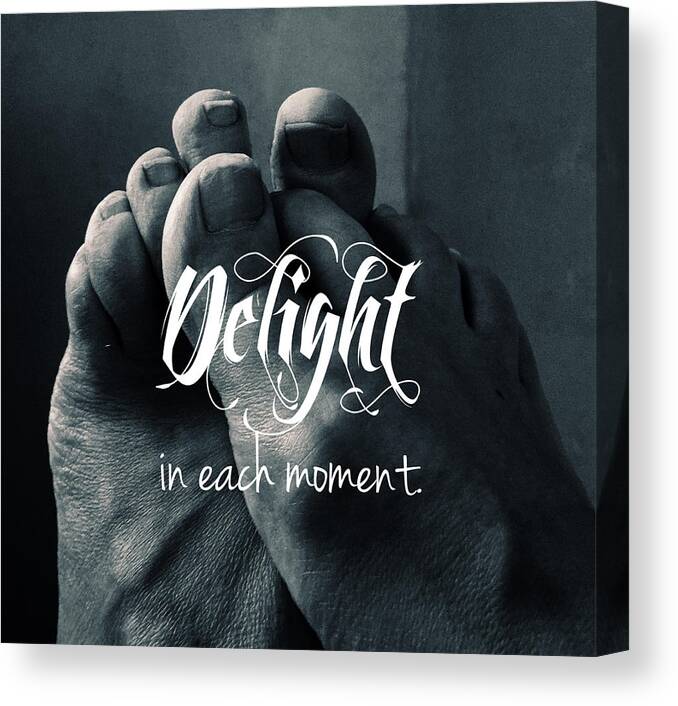 Feet Canvas Print featuring the photograph Each Moment by Sara Young