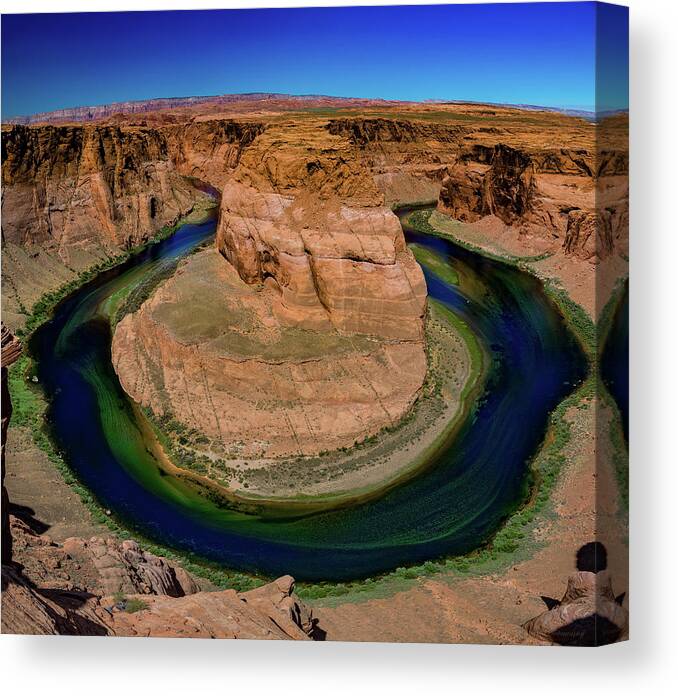Horseshoe Canvas Print featuring the photograph Horseshoe Bend by Phil Abrams