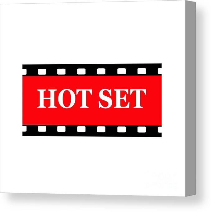 Movies Canvas Print featuring the digital art Hot Set by Roger Lighterness
