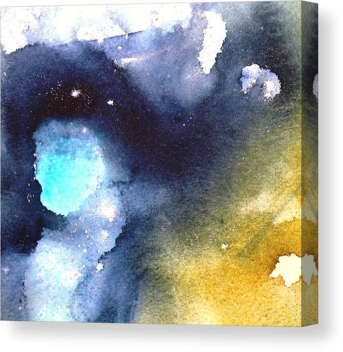 Abstract Canvas Print featuring the painting Just a Glimpse by Louise Adams