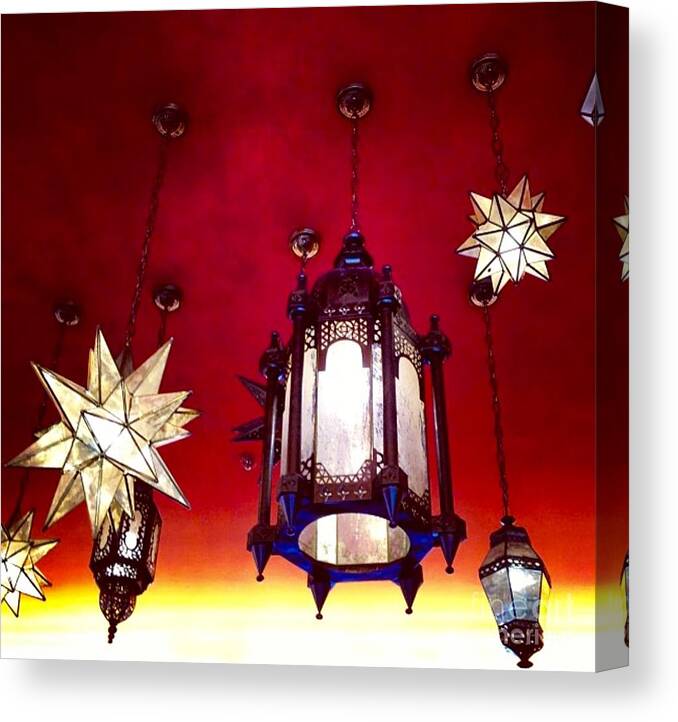 Lights Canvas Print featuring the photograph Lights by Denise Railey