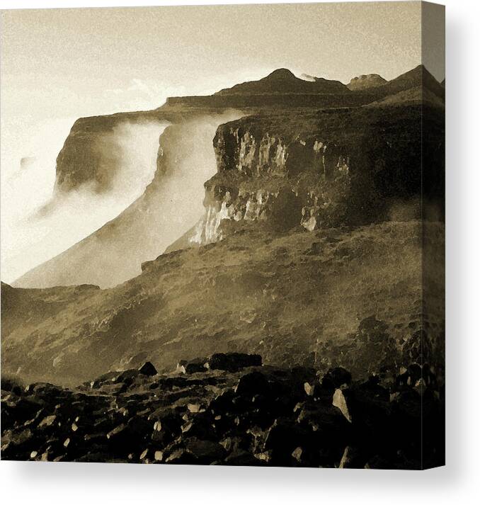 Africa Canvas Print featuring the photograph Mist in Lesotho by Susie Rieple