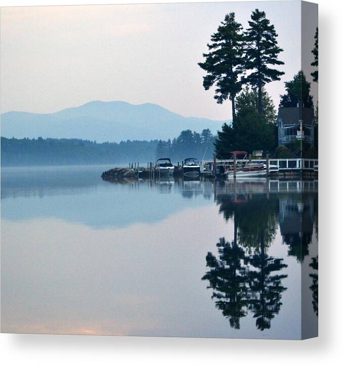 Dawn Canvas Print featuring the photograph Morning Reflections by Colleen Phaedra