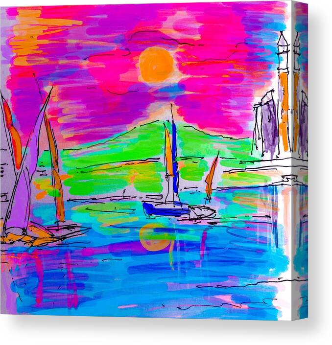Sail Canvas Print featuring the mixed media Sail of the Century by Jason Nicholas