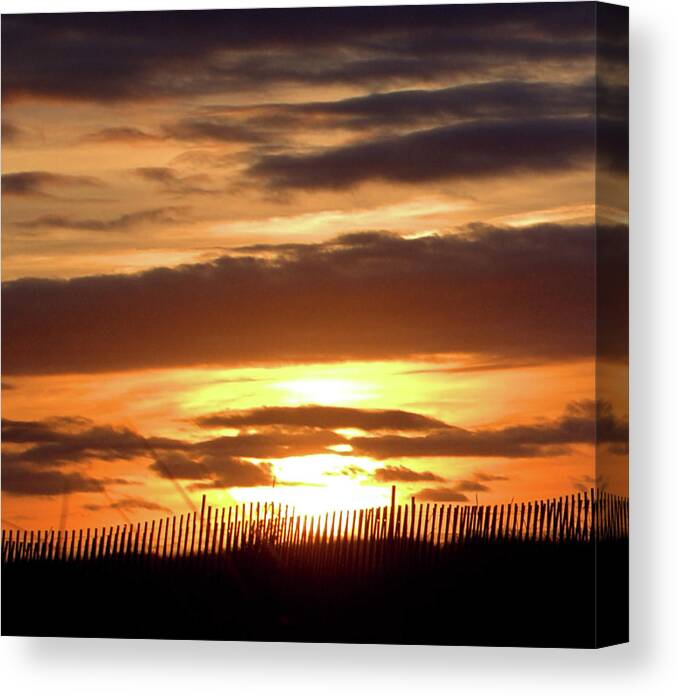 Sun Canvas Print featuring the photograph Sunset Dunes I I by Newwwman