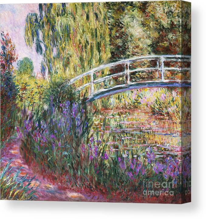 Monet Canvas Print featuring the painting The Japanese Bridge by Claude Monet