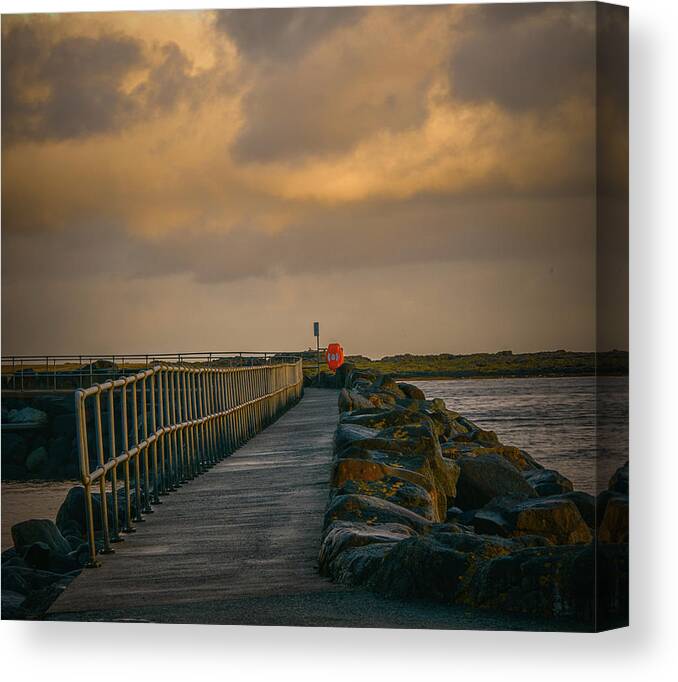 Nature Canvas Print featuring the photograph View at Staffin 1 #g9 by Leif Sohlman