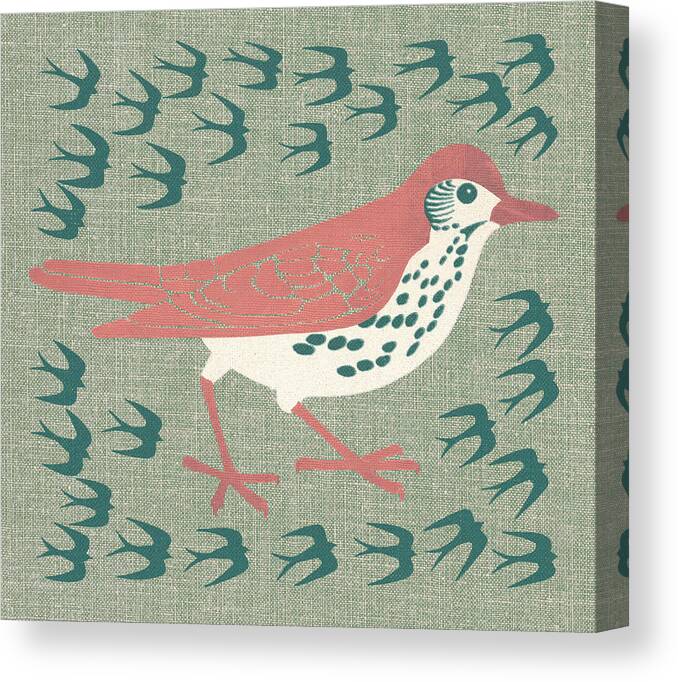 Animal Canvas Print featuring the drawing Birds by CSA Images