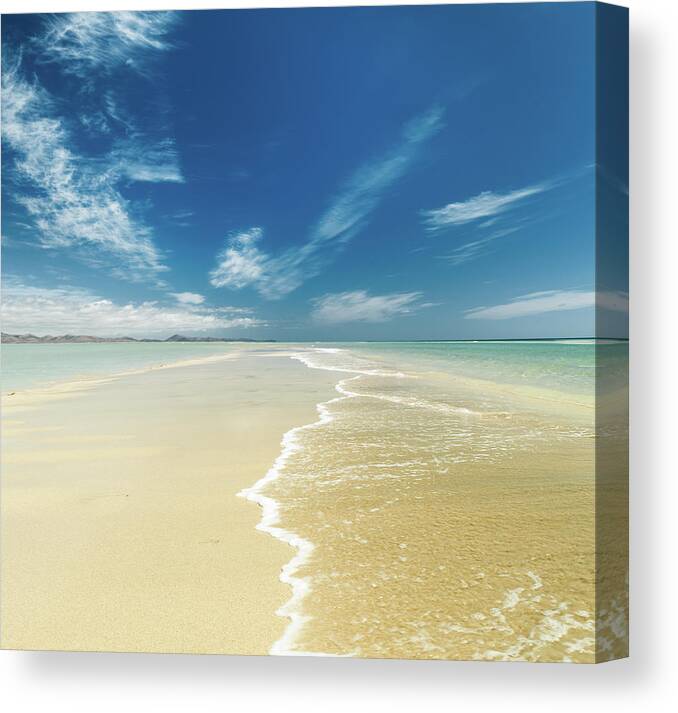 Scenics Canvas Print featuring the photograph Beach by Paul Mcgee