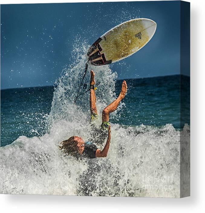 Beach Canvas Print featuring the photograph Board Air by Eye Olating Images