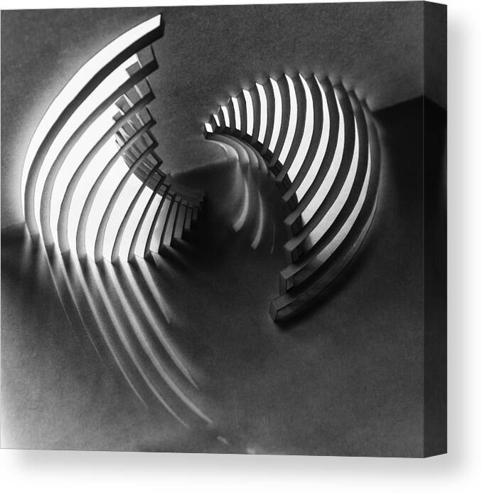 Paper Canvas Print featuring the photograph Curved Stages by Ela Ge