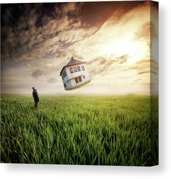 Man Canvas Print featuring the photograph Dream About Home by Nermin Smaji?