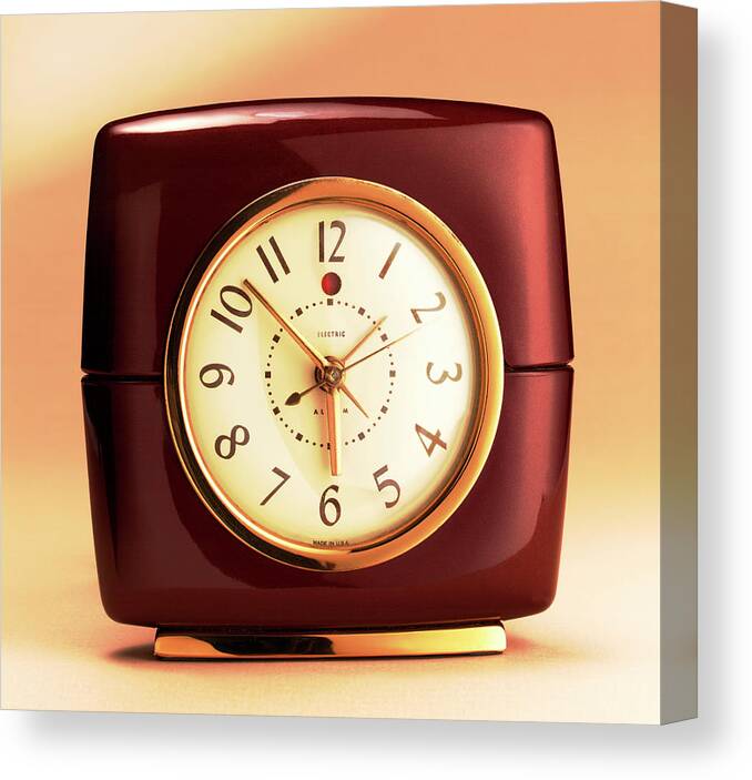 Alarm Canvas Print featuring the drawing Fancy Alarm Clock by CSA Images